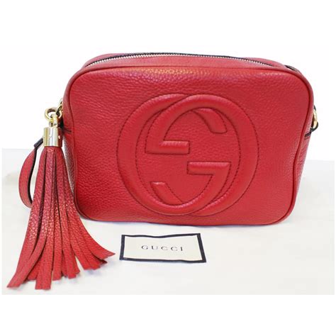 gucci red soho disco bag|soho disco bag gucci sale.